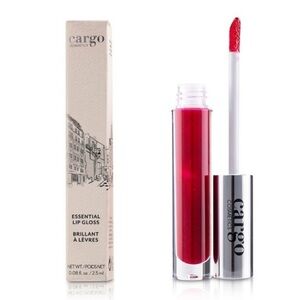 Cargo Cosmetics Essential Lip Gloss Prague Deep Red Super High Shine Makeup